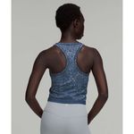 Lululemon  Ebb to Street Cropped Tank Top Distorted Noise Mineral Blue Size 4 Photo 1