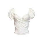 Reformation Framboise Off-Shoulder Linen Top, White, 4 (US) Photo 11