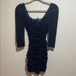For Love & Lemons Harlow Black Lace Slip Sheer Ruched Dress Sexy Size XXS Photo 9