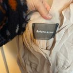 Reformation  Beige Peppermint Ruffle Maxi Wrap Dress Photo 4