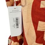 Mon Renn Surreal Midi Dress Tropical Print Spaghetti Strap Keyhole Neck M Anthro Red Size M Photo 4