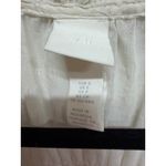 H&M  Sheer Lined Tiered Prairie Boho Cottage Core White Shimmer Dress Size Small Photo 4