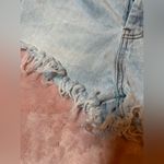 LIONESS Distressed Light Blue High Rise Button Up Jean Shorts Size XS Photo 2