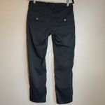 prAna  Pants Size 6 Halle Straight Leg Cargo Coal Black Convertible Women Photo 7