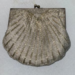 Silver Beaded Purse, Vintage Photo 1