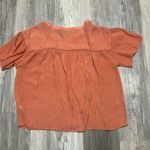 a.n.a . Burnt Orange Short Sleeve Shirt Size Large Photo 5
