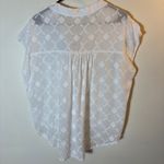 Splendid  Collection Women's White Button Down Top Sleeveless Tie‎ Front Photo 6