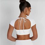 Babyboo Chic White Women's Square Neck Crop Top Photo 1