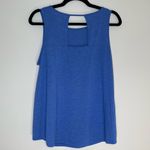 st. john's bay St. John’s Bay Active | Petite Heather Blue Sleeveless Athletic Top | PL Photo 1