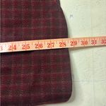 Eddie Bauer  Vintage Wool Windowpane Plaid Blazer Red Women’s Size Small Academia Photo 3
