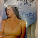 Playtex 18 Hour Seamless Wirefree Bra Back Side Smooth Cool Dri Size 42D White Photo 0