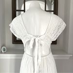 Boho Me White Lace Top Tie Back Cover-Up Dress, Size M New w/Tag Photo 6