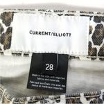 Current/Elliott CURRENT ELLIOT High-Rise Snow Leopard Jeans Sz 28 Cheetah Animal Print Photo 2
