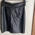 NANUSHKA Milo Sarong Vegan Leather Mini Skirt Black Size XS Photo 13