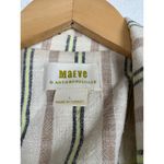 Anthropologie  Maeve Danielle Blazer Large Striped Cream Photo 4