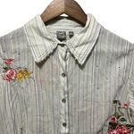 Cruel Girl Top Embroidered Butterfly Western L Floral Pearl Snap Boho Cowgirl Photo 13