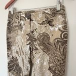 ETRO Paisley Brown Cream Cotton Elastane Blend Pants Made in Italy Sz 42 (6) Photo 4