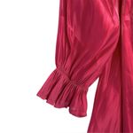 Umgee  Long Sleeve Shimmer Mini Dress Smocked Back panel babydoll Size Small NWT Photo 2