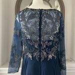 XScape Long Sleeve Long Chiffon Skirt with Bead Top, Size 14 New w/Tag Photo 11