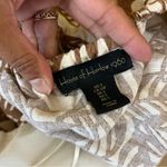 House of Harlow Linen Blend Tropical Tie Back Mini Dress Brown Photo 8