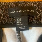 Adrienne Vittadini Pants 4 Black Tan Classic Style slacks Pockets Geometric Photo 1