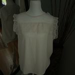 Loft  Women's White Lace Dress Photo 1