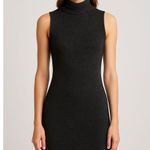 House of Harlow  1960 Sleeveless Knit Bodycon Midi Dress Black Silver Size Small Photo 0