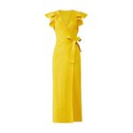 ALC Frank Rent the runway sz 6 sunshine yellow Walker A.L.C dress wrap midi short sleeve Photo 2