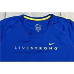 Nike  Blue and Yellow Fitted Short Sleeve Tee Photo 2