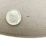 Patricia Underwood Taupe Wool Felt & Black Leather Trim Wide Brim Fedora Hat Gray Photo 4