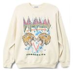 Daydreamer  Women’s Def Leppard Adrenalize Sweatshirt‎ in Ivory Size Med Photo 3
