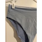 Aerie  blue ribbed swim bottoms bikini size large Photo 1