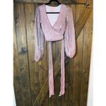 Show Me Your Mumu  Joplin Iridescent Wrap Blouse Top Photo 3