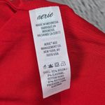 Aerie  Red Textured Chevron Zigzag Sports Bra Swim Top Tankini Bikini L Photo 7