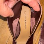 Lucky Brand Joal Shooties Maroon Peep-Toe Heeled Boots Size 8.5 Photo 6