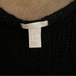 H & M Black loose knit sweater. Size XS Photo 7