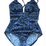 White House | Black Market Banded Paisley Printed Swimsuit Extra Small One-piece Bathing Suit Photo 1