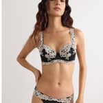 NWT Women's Intimissimi Pretty Flowers Lace Sofia Balconette Bra size 40C Black Photo 4