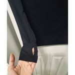 Women’s GAPFit Cropped Long Sleeve Tee in Black Photo 3