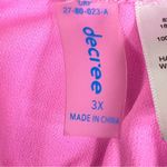 Decree  Size 3X Tie Dye Ruffle Hem Tie Front Bikini Padded Top w/Side Wir… Photo 8