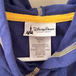 Disney Parks Walt World Sleeveless Hoodie Size Small Blue Embroidered Photo 4