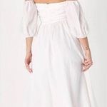 Lulus NWT  Idyllic Inspiration White Off-the-Shoulder Maxi Dress Small Photo 1