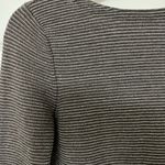 Moda International Charcoal and Metallic V Back Long Sleeved Short Dress Size XS Gray Photo 2