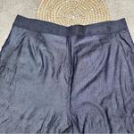 Unique Vintage  Women’s Chambray High Rise Pants Cropped Capri Blue Plus Size 5X Photo 5