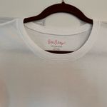Lilly Pulitzer  White Crew Neck T-Shirt Photo 1