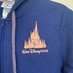 Disney Walt World women's small 50th anniversary zip up sweatshirt rose gold blu Photo 4
