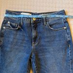 Anthropologie Pilcro Floral Embroidered High Rise Flare Cropped Jeans Photo 7