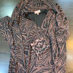 Chico's Black Label by  XS Animal Print Dress Black Wedding Guest Church Mob Wife Photo 9