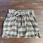 Free People  Las Palmas Sailor Shorts 100% Cotton Harem Plaid - Sz Med 🧡🎀 Photo 6