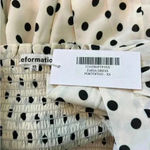Reformation New with tags Zaria Smocked Bodice Polka Dot Mini Dress Photo 5